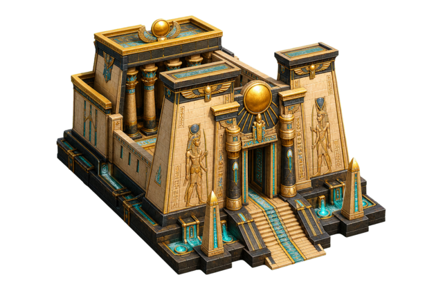 The solar-tech Temple of the God-King