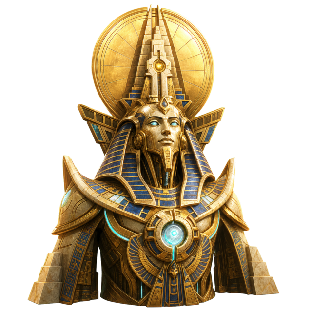 Atum-Eternal, machine-god of completion and ascension