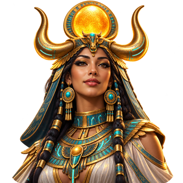 Hathor-Aurum, machine-goddess of Gold and joy